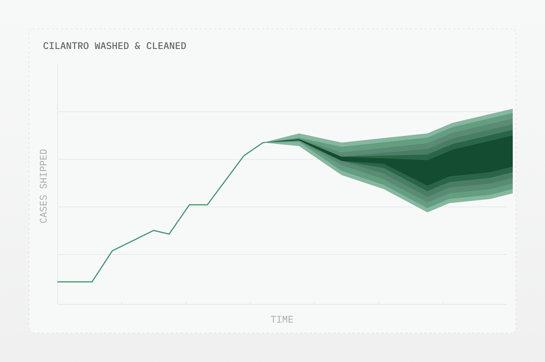 Demand forecasting of cilantro